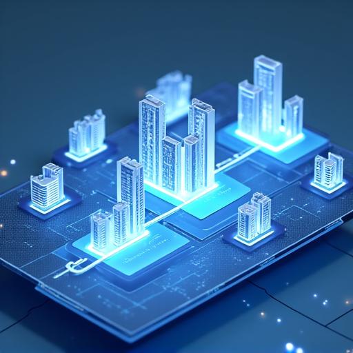 Diagrama mostrando a integração de vários sistemas hoteleiros