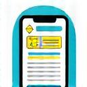 Ícone de um smartphone mostrando uma ótima avaliação de um hóspede